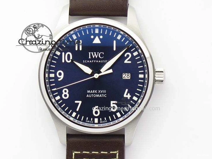 MIROTIME 0320 Mark XVIII Le Petit Prince IW327004 SS Mk Maker Best Edition Blue Dial On Brown Leather Strap A TimelessDesign 7296